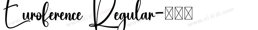 Euroference Regular字体转换
